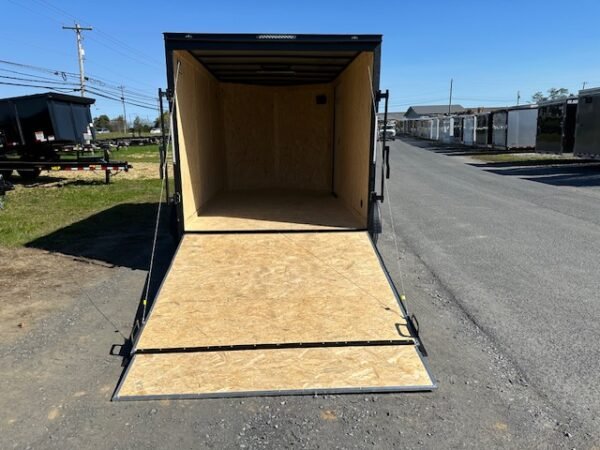 Covered Wagon 7 x 12 Enclosed Cargo Trailer – Black Trim - Image 3