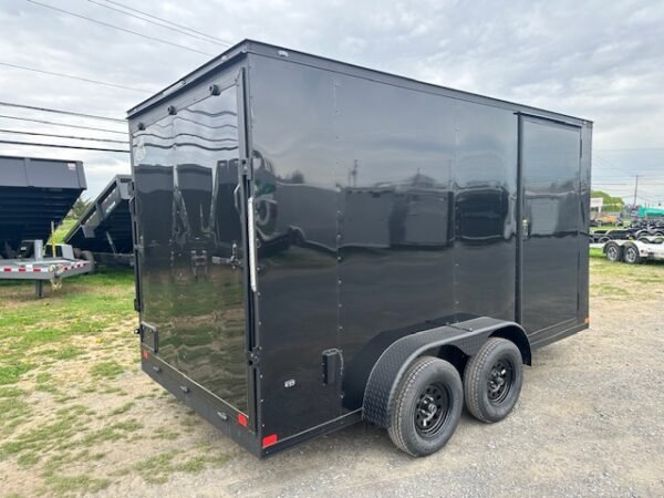 Covered Wagon 7 x 14 V-Nose Enclosed Cargo Trailer – Blackout - Image 7