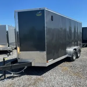 Covered Wagon 7’x16′ Enclosed Cargo Trailer — Barn Doors