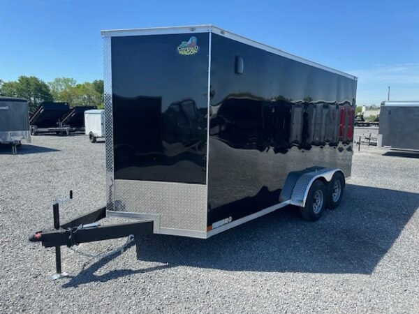 Covered Wagon 7 x 16 Enclosed Cargo Trailer – 9990 GVW - Image 4