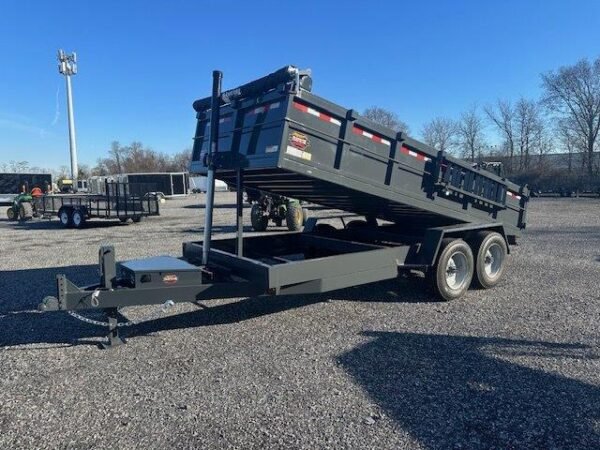 Covered Wagon 7 x 16 Prospector Dump Trailer – 8K Axles - Image 4