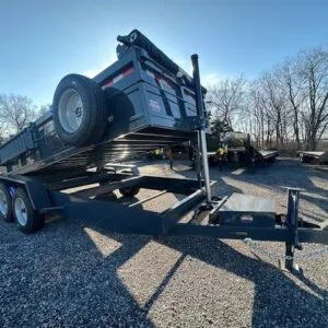 Covered Wagon 7 x 16 Prospector Dump Trailer – 8K Axles