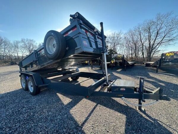 Covered Wagon 7 x 16 Prospector Dump Trailer – 8K Axles
