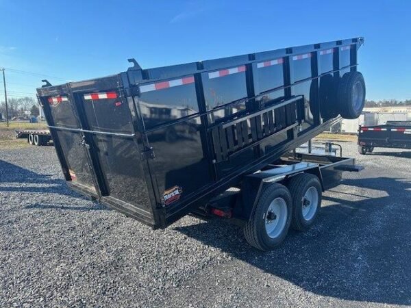 Covered Wagon 7 x 16 Prospector High Side Dump Trailer - Image 5