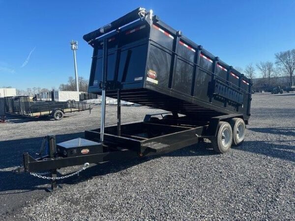 Covered Wagon 7 x 16 Prospector High Side Dump Trailer - Image 4