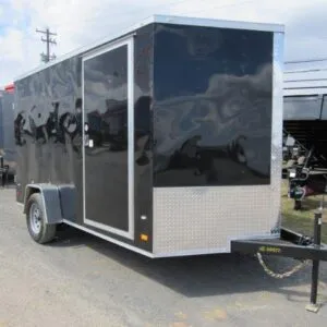 Covered Wagon 7’x12′ Enclosed Trailer — Rear Barn Doors