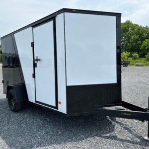 Covered Wagon 7 x 12 Enclosed Cargo Trailer – Two Tone Exterior