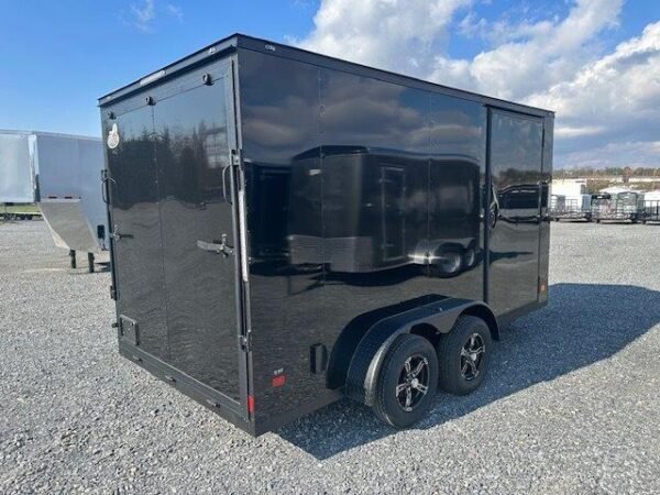 Covered Wagon 7 x 14 Enclosed Cargo Trailer – Blackout Package - Image 5