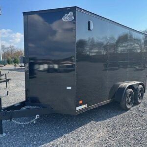 Covered Wagon 7 x 14 Enclosed Cargo Trailer – Blackout Package