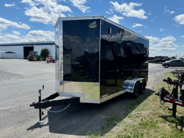 Covered Wagon 7 x 16 Enclosed Cargo Trailer – Screwless Exterior