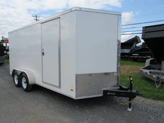 Covered Wagon 7’x16′ V-Nose Enclosed Cargo Trailer — 6″ Added Height - Image 9