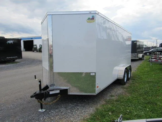 Covered Wagon 7’x16′ V-Nose Enclosed Cargo Trailer — 6″ Added Height - Image 10