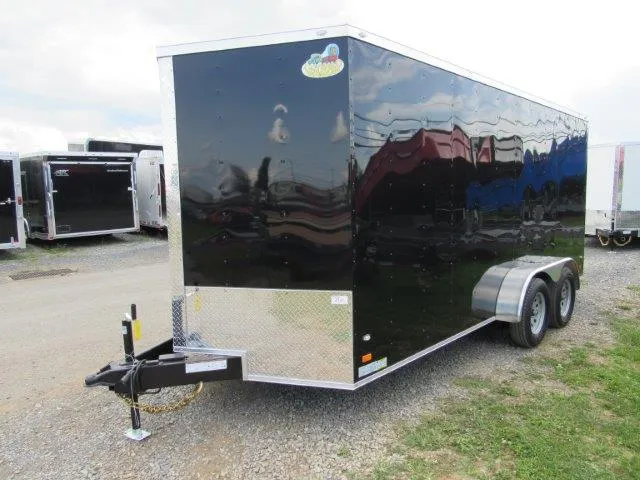 Covered Wagon 7’x16′ V-Nose Enclosed Cargo Trailer — 6″ Added Height - Image 4