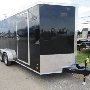 Covered Wagon 7’x16′ V-Nose Enclosed Cargo Trailer — 6″ Added Height