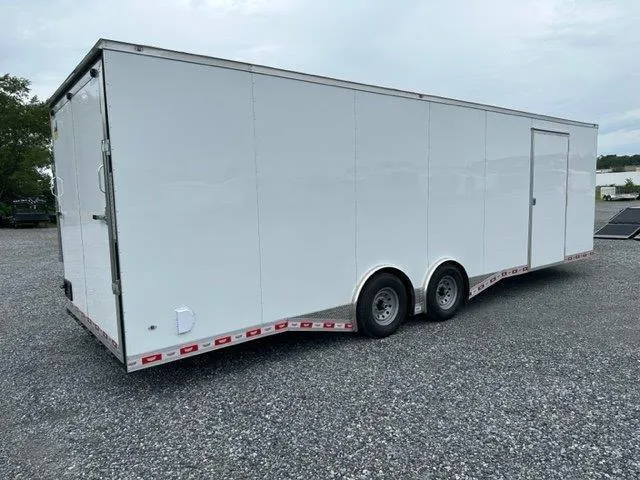 Covered Wagon 8.5 x 28 Enclosed Car Trailer – Torsion Axles - Image 5