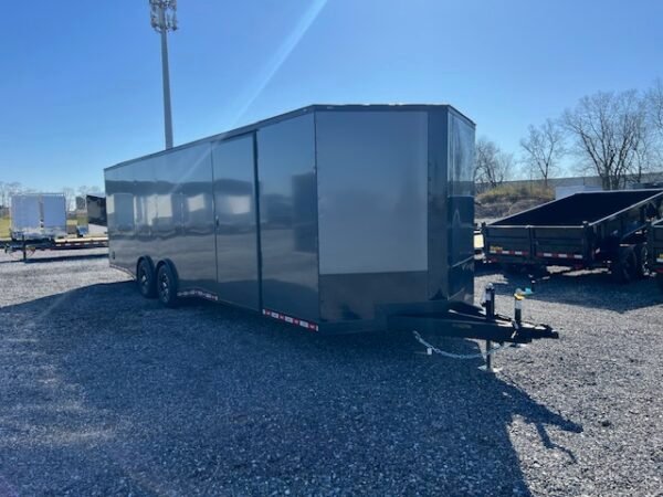 Covered Wagon 8.5 x 28 Enclosed Car Trailer – Black Trim Package - Image 4