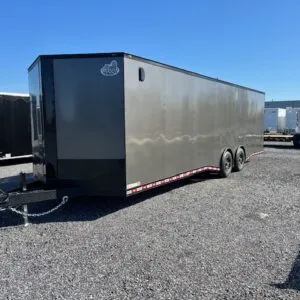 Covered Wagon 8.5 x 28 Enclosed Car Trailer – Black Trim Package