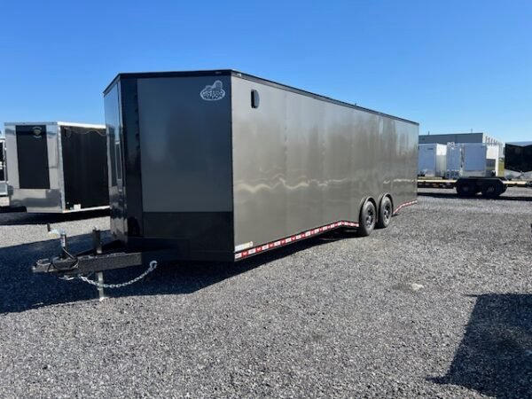 Covered Wagon 8.5 x 28 Enclosed Car Trailer – Black Trim Package
