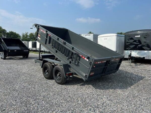 Covered Wagon 6 x 12 Prospector Dump Trailer – Ladder Ramps - Image 6