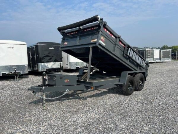 Covered Wagon 6 x 12 Prospector Dump Trailer – Ladder Ramps - Image 4
