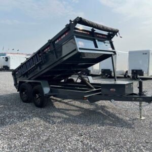 Covered Wagon 6 x 12 Prospector Dump Trailer – Ladder Ramps