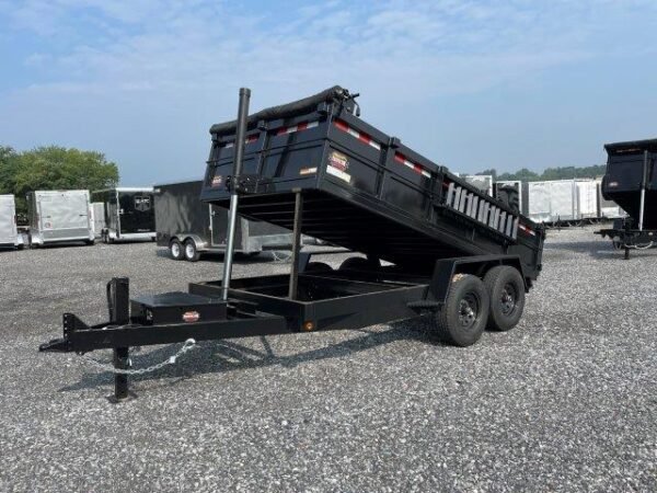 Covered Wagon 7 x 14 Prospector Dump Trailer – Telescopic - Image 4