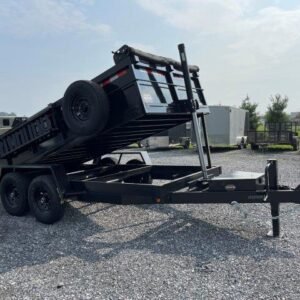 Covered Wagon 7 x 14 Prospector Dump Trailer – Telescopic