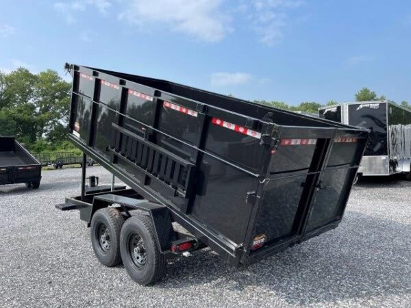 Covered Wagon 7 x 14 Prospector Dump Trailer – 4′ High Sides - Image 7