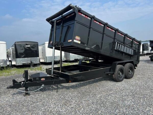 Covered Wagon 7 x 16 Prospector Dump Trailer – 4′ High Sides - Image 4