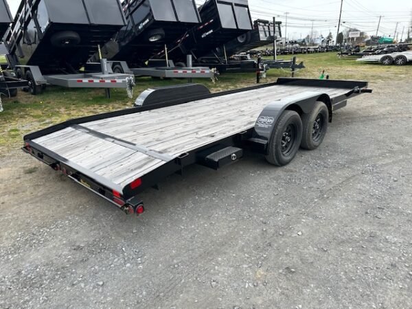 Big Tex 7 x 20 Open Wood Deck Car Hauler – Beavertail - Image 5