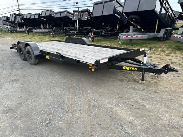 Big Tex 7 x 20 Open Wood Deck Car Hauler – Beavertail - Image 4