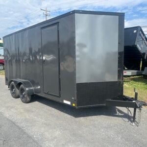 Diamond Cargo 7 x 16 Enclosed Trailer – Black Trim Package