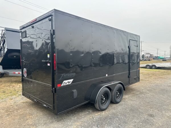 Homesteader 7 x 16 V-Nose Enclosed Cargo Trailer – Black Trim OHV - Image 7