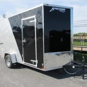 Homesteader 7 x 12 V-Nose Enclosed Cargo Trailer – Two Tone