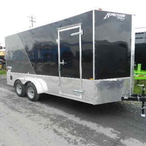 Homesteader 7 x 16 V-Nose Enclosed Cargo Trailer – OHV Package