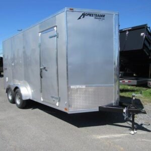 Homesteader 7 x 16 V-Nose Enclosed Trailer – 12″ Added Height
