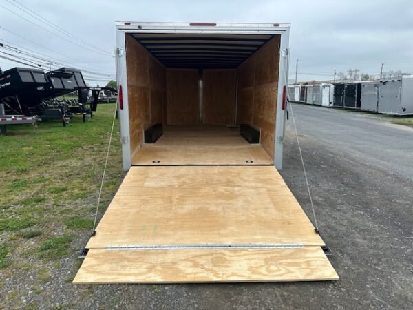 Homesteader 8.5 x 20 V-Nose Enclosed Car Trailer – Aluminum Wheels - Image 3