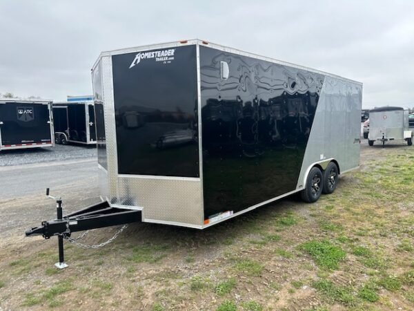 Homesteader 8.5 x 20 V-Nose Enclosed Car Trailer – Aluminum Wheels - Image 4