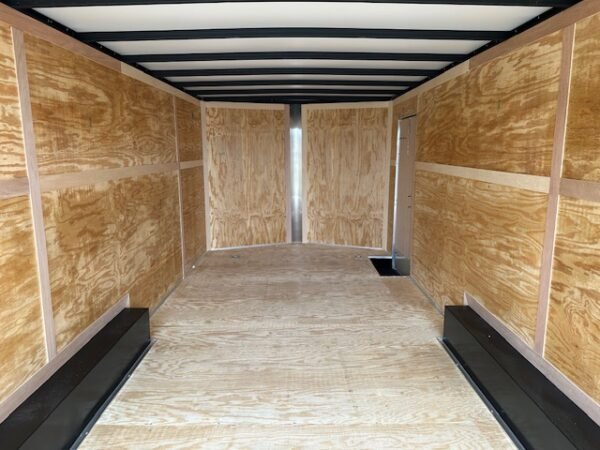 Homesteader 8.5 x 20 V-Nose Enclosed Car Trailer – Aluminum Wheels - Image 6