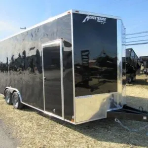 Homesteader 8.5 x 20 V-Nose Enclosed Car Hauler – 12″ Added Height