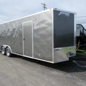 Homesteader 8.5 x 24 Enclosed V-Nose Car Trailer – Extended Tongue
