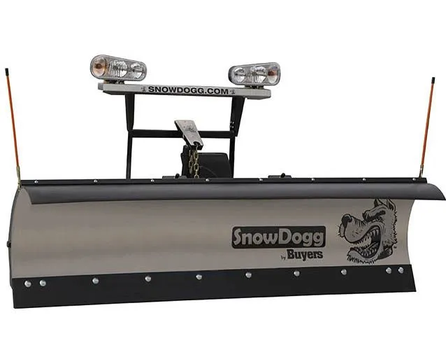 SnowDogg MD 8′ Stainless Steel Straight Blade Snow Plow - Image 2