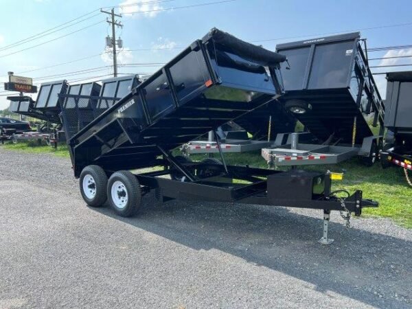 Premier 6 x 12 Low Profile Dump Trailer – Landscape Ramp