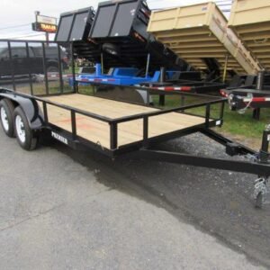 Premier 6.4 x 14 Landscape Utility Trailer – Rear Ramp Gate