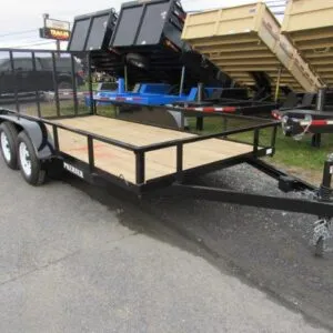 Premier 6.4 x 14 Landscape Utility Trailer – Rear Ramp Gate