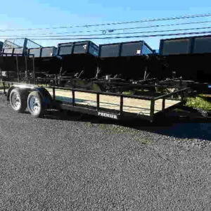 Premier 6.4 x 20 Landscape Utility Trailer – Rear Ramp Gate