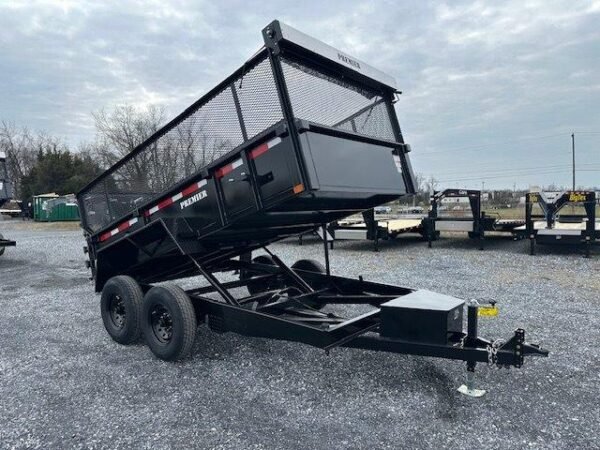 Premier 7 x 12 High Side Dump Trailer – Combo Gate & Ramps