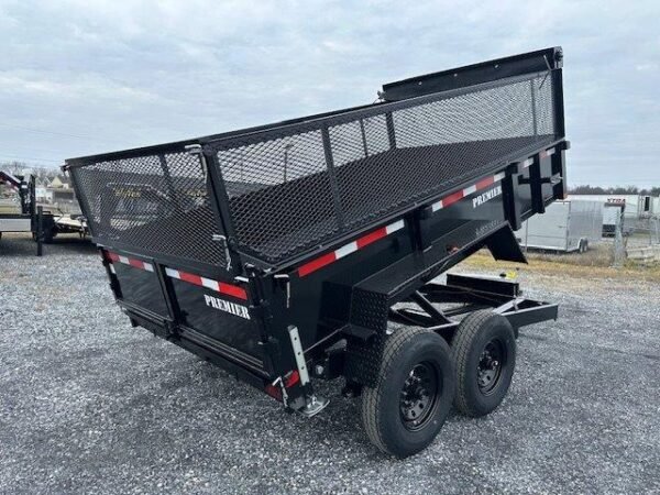 Premier 7 x 12 High Side Dump Trailer – Combo Gate & Ramps - Image 5