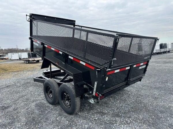 Premier 7 x 12 High Side Dump Trailer – Combo Gate & Ramps - Image 6