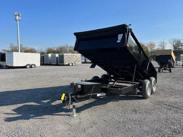Premier 7 x 12 Low Profile Dump Trailer – Combo Gate & Ramps - Image 4